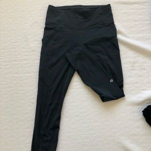 LULULEMON dark teal above ankle leggings